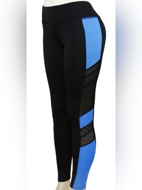 NWT Black & Blue GM Fashion Leggings